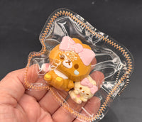 Mini Rilakkuma and tiny Korilakkuma keychain cute taba squishy