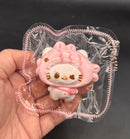 Mini kitty takoyaki keychain cute  taba squishy