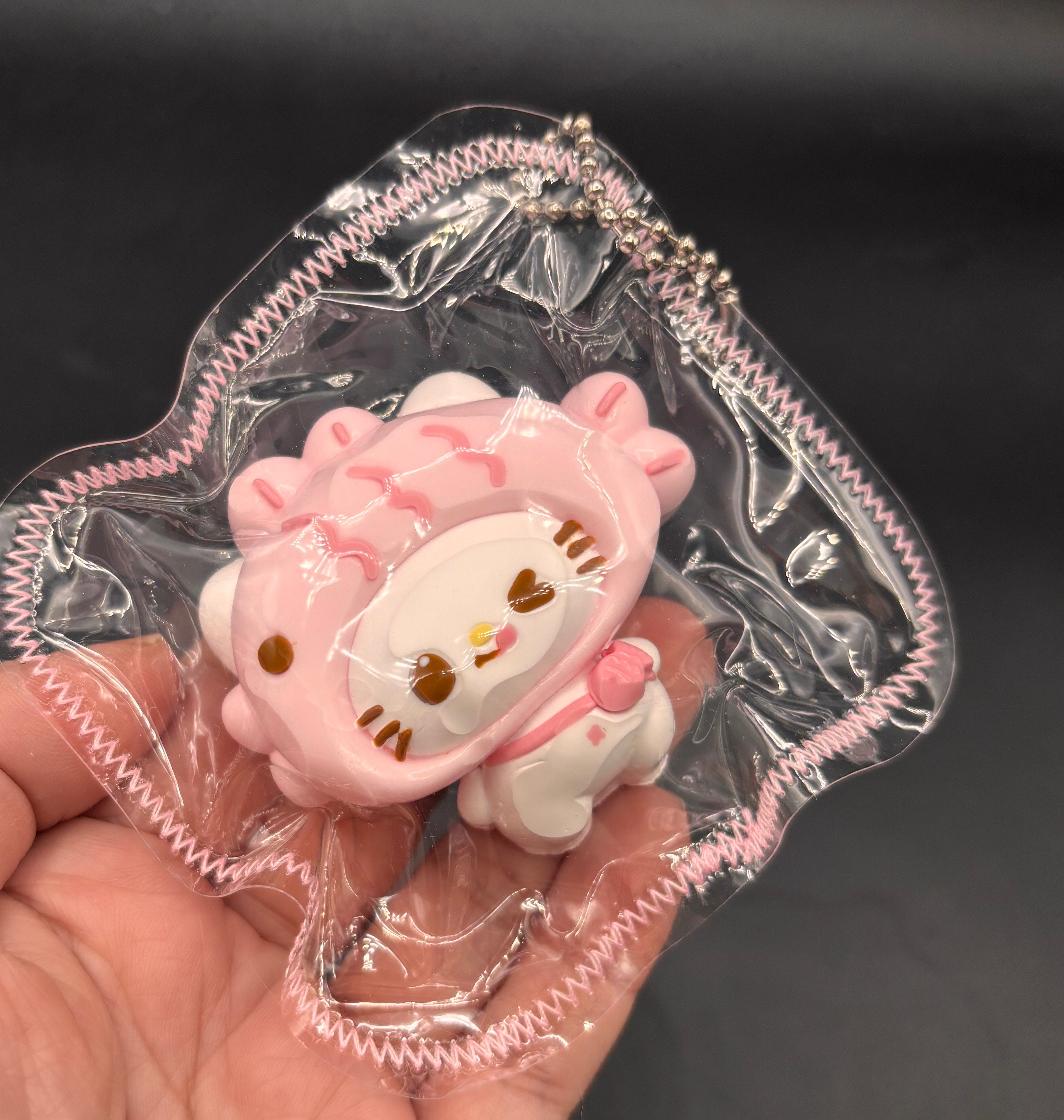 Mini kitty takoyaki keychain cute  taba squishy