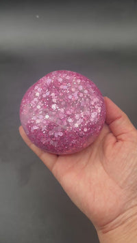 Disco glitter ball- slightly slushy stressball