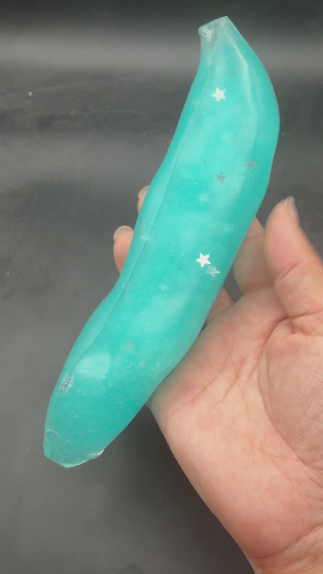 Large slush star banana stressball (moldable & soft)