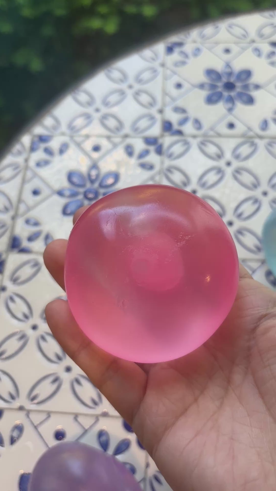 Coconut jelly stressball (coconut oil but less mouldable)
