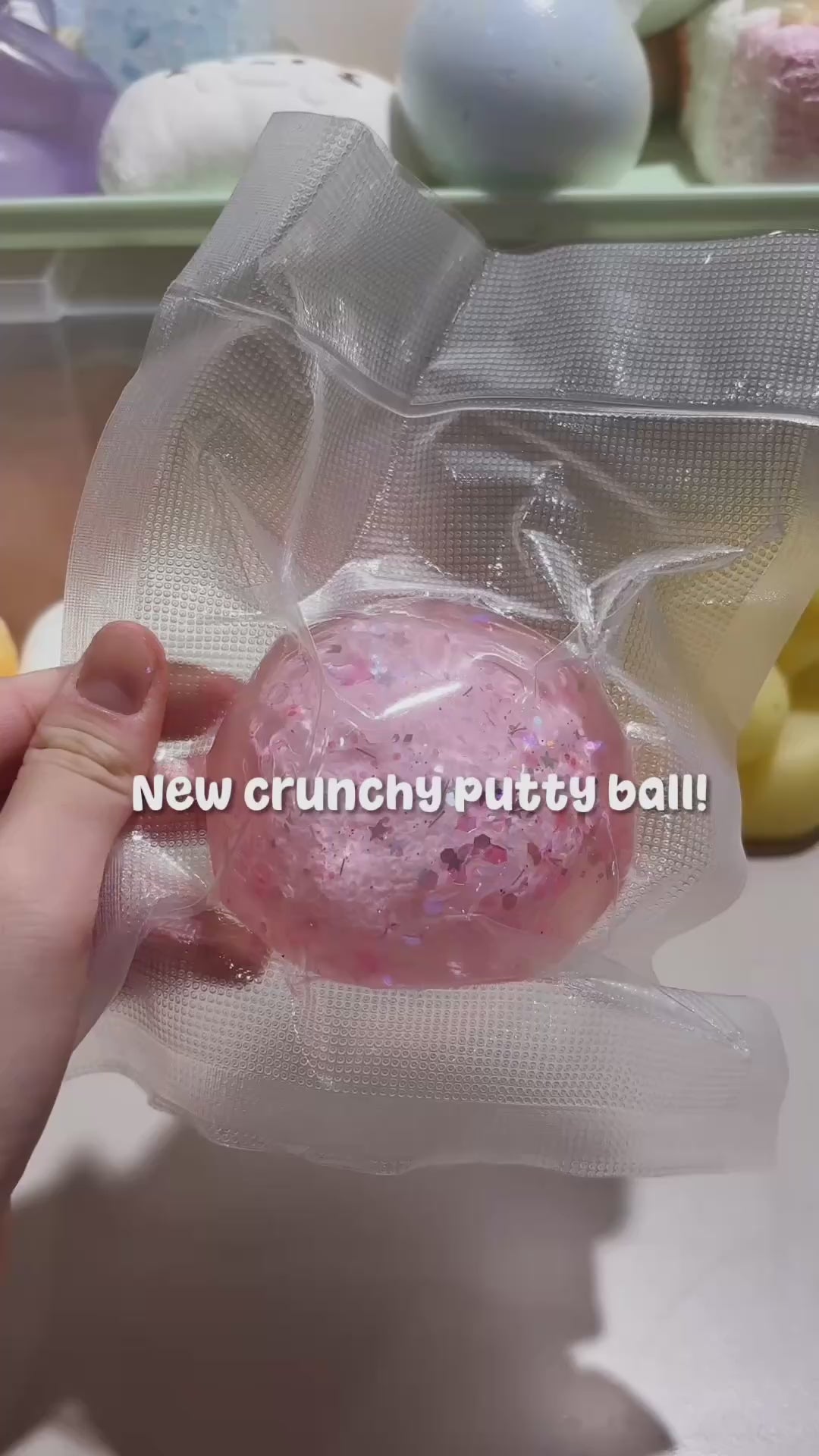 Slushy putty icee stressball