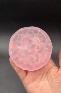 Pink marble Vaseline ball (makes sounds & rumbles in your hand!)stressball